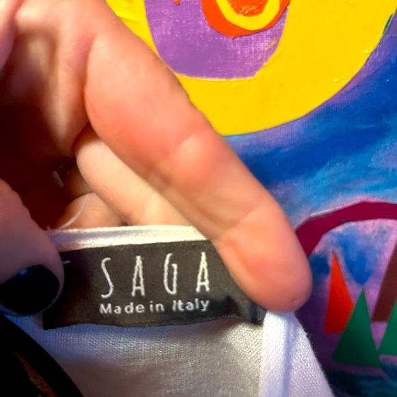 SAGA White Linen Duster - Picture 4 of 4